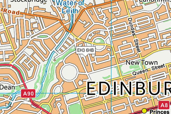 EH3 6HB map - OS VectorMap District (Ordnance Survey) EH3 6HB map - OS VectorMap District (Ordnance Survey)