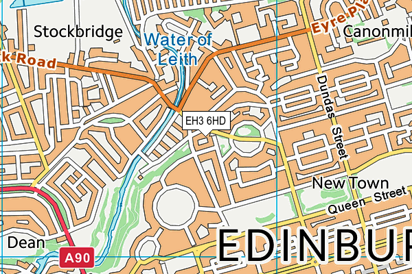 EH3 6HD map - OS VectorMap District (Ordnance Survey) EH3 6HD map - OS VectorMap District (Ordnance Survey)