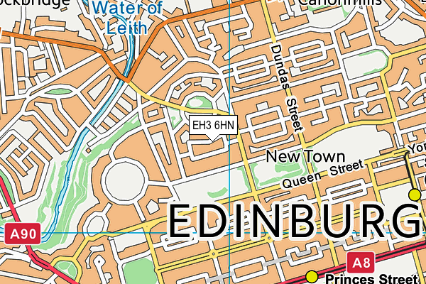 EH3 6HN map - OS VectorMap District (Ordnance Survey) EH3 6HN map - OS VectorMap District (Ordnance Survey)