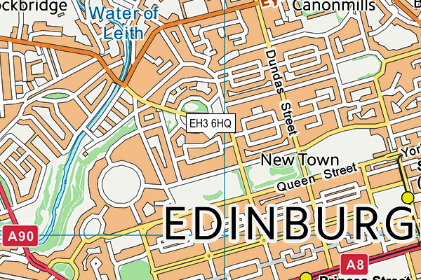 EH3 6HQ map - OS VectorMap District (Ordnance Survey) EH3 6HQ map - OS VectorMap District (Ordnance Survey)