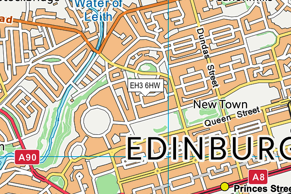 EH3 6HW map - OS VectorMap District (Ordnance Survey) EH3 6HW map - OS VectorMap District (Ordnance Survey)