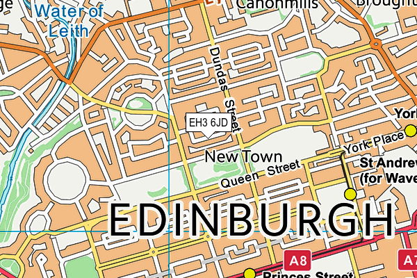 EH3 6JD map - OS VectorMap District (Ordnance Survey) EH3 6JD map - OS VectorMap District (Ordnance Survey)