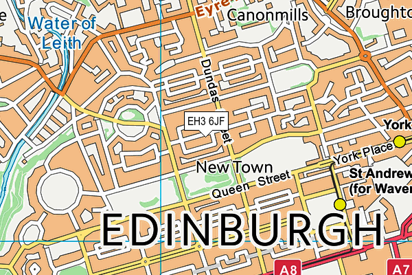 EH3 6JF map - OS VectorMap District (Ordnance Survey) EH3 6JF map - OS VectorMap District (Ordnance Survey)