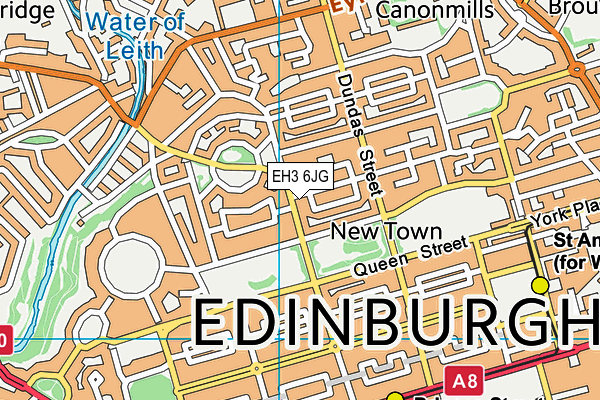 EH3 6JG map - OS VectorMap District (Ordnance Survey) EH3 6JG map - OS VectorMap District (Ordnance Survey)
