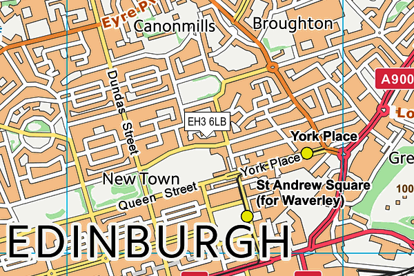 EH3 6LB map - OS VectorMap District (Ordnance Survey) EH3 6LB map - OS VectorMap District (Ordnance Survey)