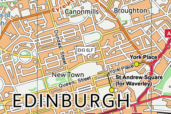 EH3 6LF map - OS VectorMap District (Ordnance Survey) EH3 6LF map - OS VectorMap District (Ordnance Survey)