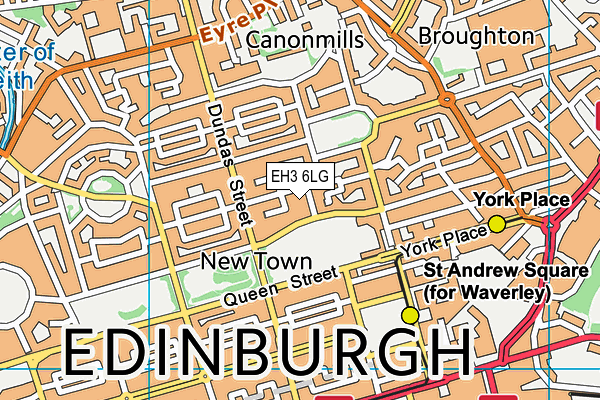 EH3 6LG map - OS VectorMap District (Ordnance Survey) EH3 6LG map - OS VectorMap District (Ordnance Survey)