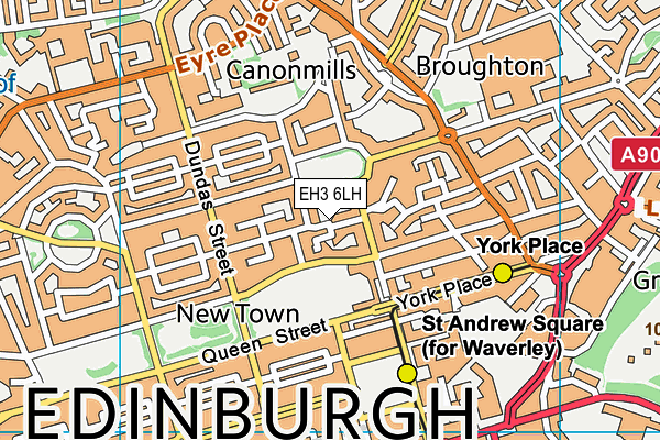 EH3 6LH map - OS VectorMap District (Ordnance Survey) EH3 6LH map - OS VectorMap District (Ordnance Survey)