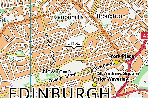 EH3 6LJ map - OS VectorMap District (Ordnance Survey) EH3 6LJ map - OS VectorMap District (Ordnance Survey)