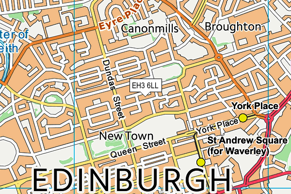 EH3 6LL map - OS VectorMap District (Ordnance Survey) EH3 6LL map - OS VectorMap District (Ordnance Survey)