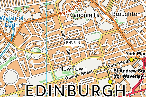 EH3 6LN map - OS VectorMap District (Ordnance Survey) EH3 6LN map - OS VectorMap District (Ordnance Survey)