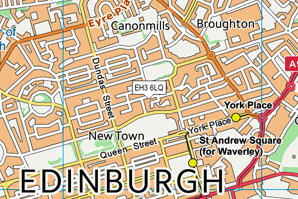 EH3 6LQ map - OS VectorMap District (Ordnance Survey) EH3 6LQ map - OS VectorMap District (Ordnance Survey)