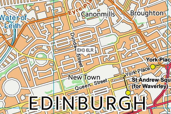 EH3 6LR map - OS VectorMap District (Ordnance Survey) EH3 6LR map - OS VectorMap District (Ordnance Survey)