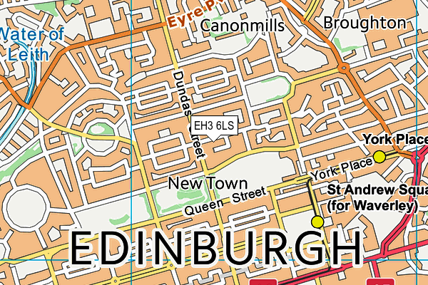 EH3 6LS map - OS VectorMap District (Ordnance Survey) EH3 6LS map - OS VectorMap District (Ordnance Survey)