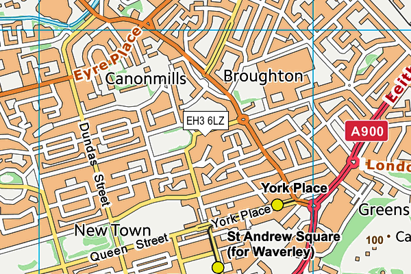 EH3 6LZ map - OS VectorMap District (Ordnance Survey) EH3 6LZ map - OS VectorMap District (Ordnance Survey)