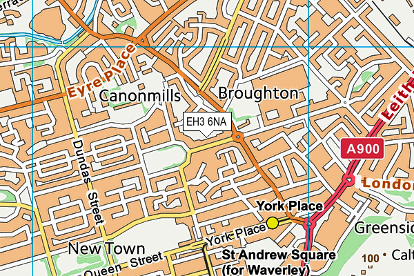EH3 6NA map - OS VectorMap District (Ordnance Survey) EH3 6NA map - OS VectorMap District (Ordnance Survey)