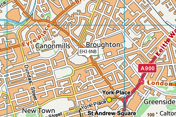 EH3 6NB map - OS VectorMap District (Ordnance Survey) EH3 6NB map - OS VectorMap District (Ordnance Survey)
