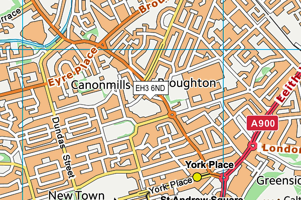 EH3 6ND map - OS VectorMap District (Ordnance Survey) EH3 6ND map - OS VectorMap District (Ordnance Survey)