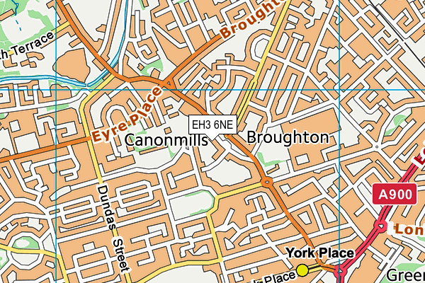 EH3 6NE map - OS VectorMap District (Ordnance Survey) EH3 6NE map - OS VectorMap District (Ordnance Survey)