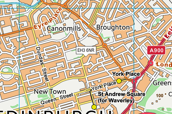 EH3 6NR map - OS VectorMap District (Ordnance Survey) EH3 6NR map - OS VectorMap District (Ordnance Survey)