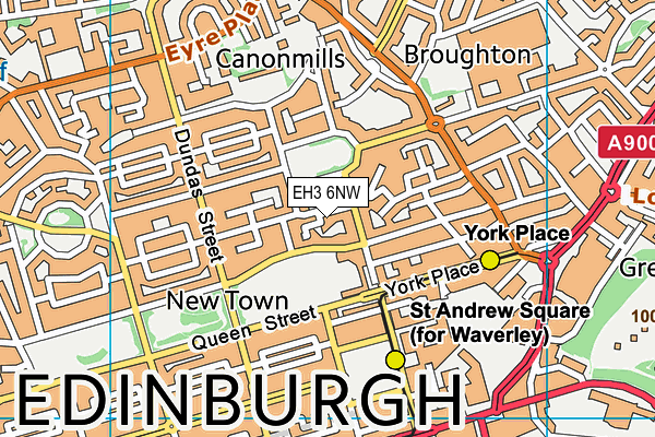 EH3 6NW map - OS VectorMap District (Ordnance Survey) EH3 6NW map - OS VectorMap District (Ordnance Survey)