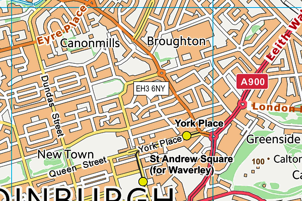 EH3 6NY map - OS VectorMap District (Ordnance Survey) EH3 6NY map - OS VectorMap District (Ordnance Survey)