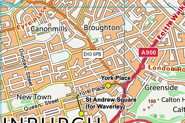 EH3 6PB map - OS VectorMap District (Ordnance Survey) EH3 6PB map - OS VectorMap District (Ordnance Survey)