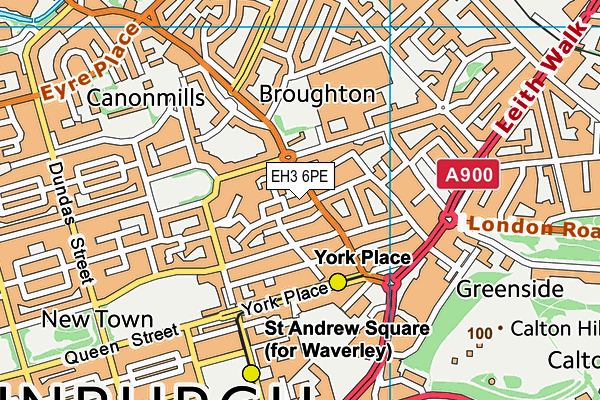 EH3 6PE map - OS VectorMap District (Ordnance Survey) EH3 6PE map - OS VectorMap District (Ordnance Survey)