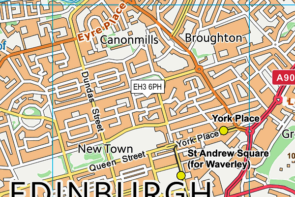 EH3 6PH map - OS VectorMap District (Ordnance Survey) EH3 6PH map - OS VectorMap District (Ordnance Survey)