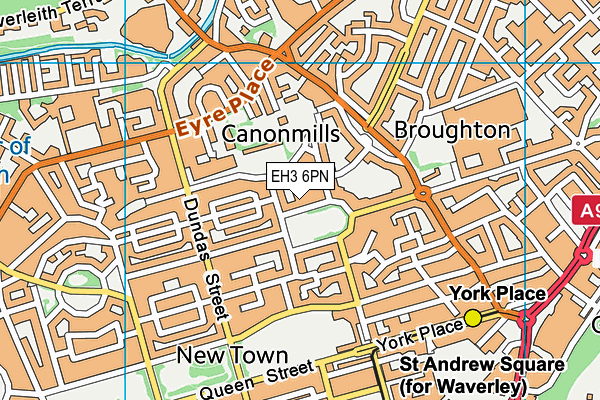 EH3 6PN map - OS VectorMap District (Ordnance Survey) EH3 6PN map - OS VectorMap District (Ordnance Survey)