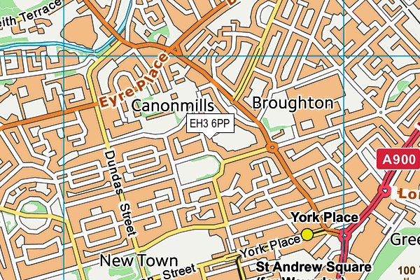 EH3 6PP map - OS VectorMap District (Ordnance Survey) EH3 6PP map - OS VectorMap District (Ordnance Survey)