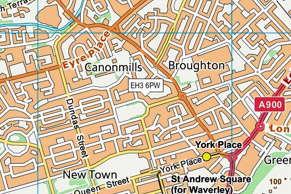 EH3 6PW map - OS VectorMap District (Ordnance Survey) EH3 6PW map - OS VectorMap District (Ordnance Survey)