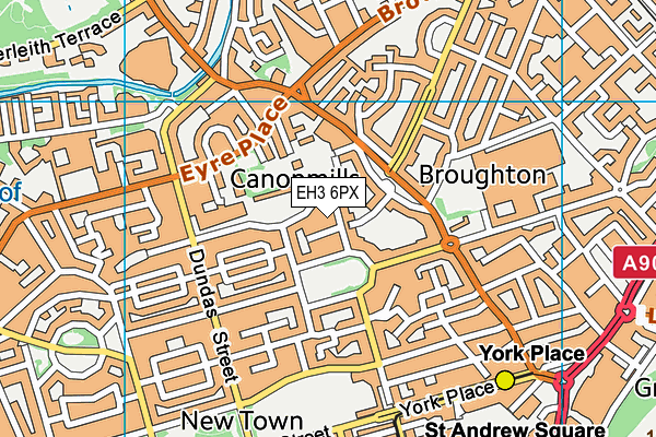 EH3 6PX map - OS VectorMap District (Ordnance Survey) EH3 6PX map - OS VectorMap District (Ordnance Survey)