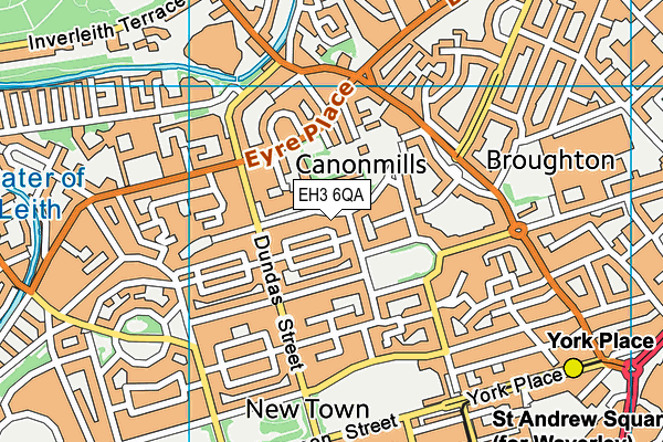 EH3 6QA map - OS VectorMap District (Ordnance Survey) EH3 6QA map - OS VectorMap District (Ordnance Survey)