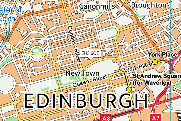 EH3 6QE map - OS VectorMap District (Ordnance Survey) EH3 6QE map - OS VectorMap District (Ordnance Survey)
