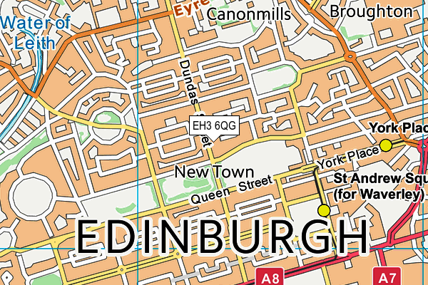 EH3 6QG map - OS VectorMap District (Ordnance Survey) EH3 6QG map - OS VectorMap District (Ordnance Survey)