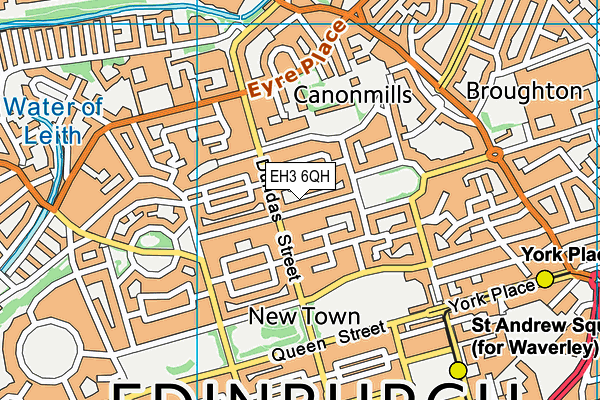 EH3 6QH map - OS VectorMap District (Ordnance Survey) EH3 6QH map - OS VectorMap District (Ordnance Survey)
