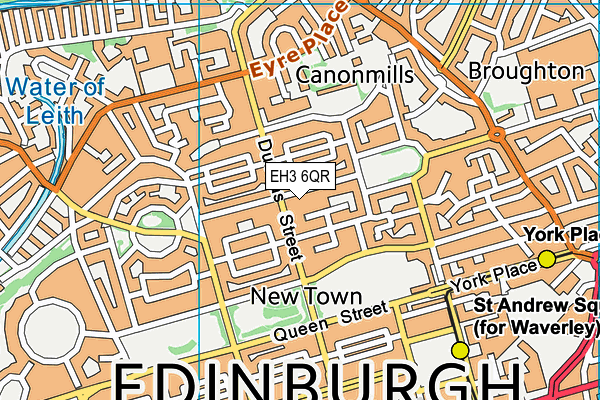 EH3 6QR map - OS VectorMap District (Ordnance Survey) EH3 6QR map - OS VectorMap District (Ordnance Survey)