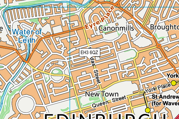 EH3 6QZ map - OS VectorMap District (Ordnance Survey) EH3 6QZ map - OS VectorMap District (Ordnance Survey)
