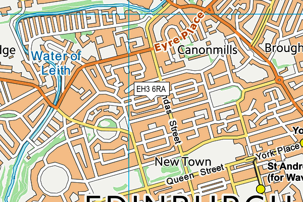EH3 6RA map - OS VectorMap District (Ordnance Survey) EH3 6RA map - OS VectorMap District (Ordnance Survey)
