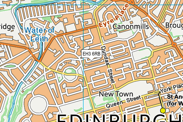 EH3 6RB map - OS VectorMap District (Ordnance Survey) EH3 6RB map - OS VectorMap District (Ordnance Survey)