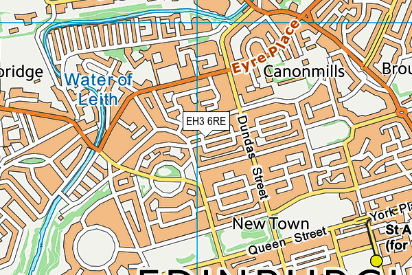EH3 6RE map - OS VectorMap District (Ordnance Survey) EH3 6RE map - OS VectorMap District (Ordnance Survey)
