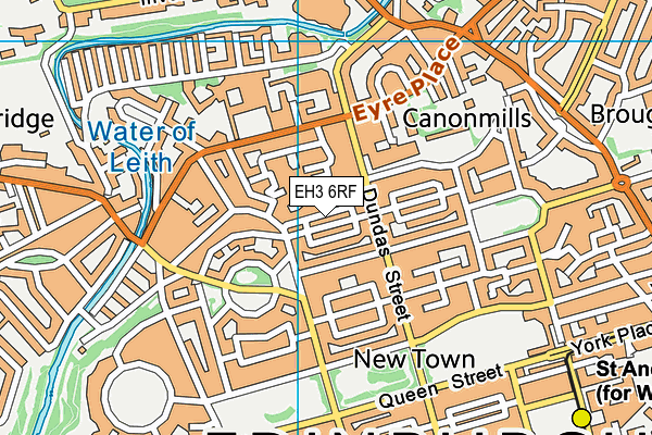 EH3 6RF map - OS VectorMap District (Ordnance Survey) EH3 6RF map - OS VectorMap District (Ordnance Survey)