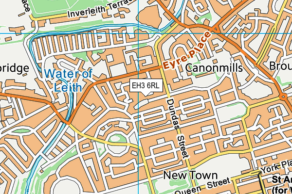 EH3 6RL map - OS VectorMap District (Ordnance Survey) EH3 6RL map - OS VectorMap District (Ordnance Survey)