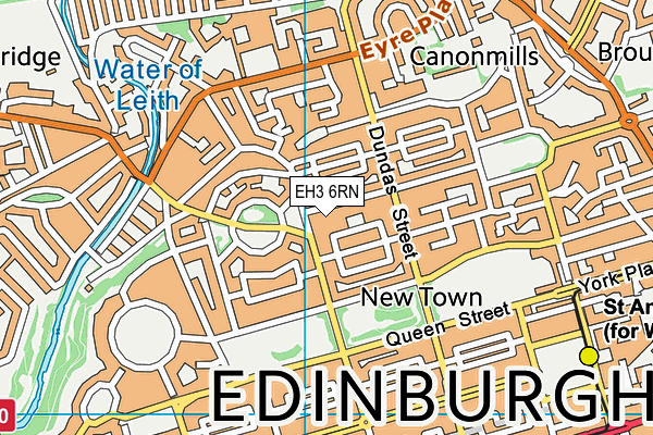 EH3 6RN map - OS VectorMap District (Ordnance Survey) EH3 6RN map - OS VectorMap District (Ordnance Survey)