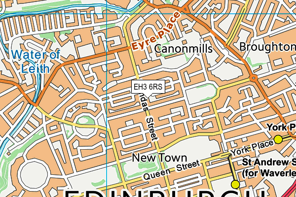 EH3 6RS map - OS VectorMap District (Ordnance Survey) EH3 6RS map - OS VectorMap District (Ordnance Survey)