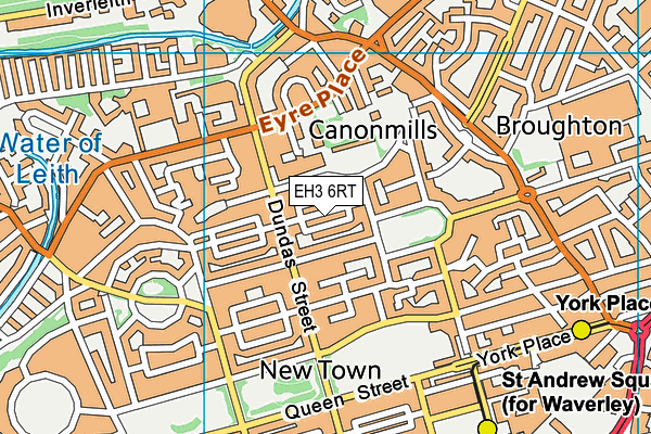 EH3 6RT map - OS VectorMap District (Ordnance Survey) EH3 6RT map - OS VectorMap District (Ordnance Survey)