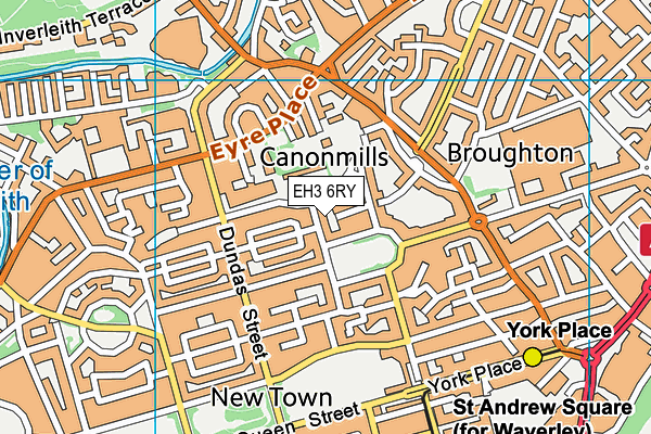 EH3 6RY map - OS VectorMap District (Ordnance Survey) EH3 6RY map - OS VectorMap District (Ordnance Survey)