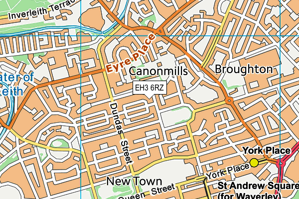 EH3 6RZ map - OS VectorMap District (Ordnance Survey) EH3 6RZ map - OS VectorMap District (Ordnance Survey)