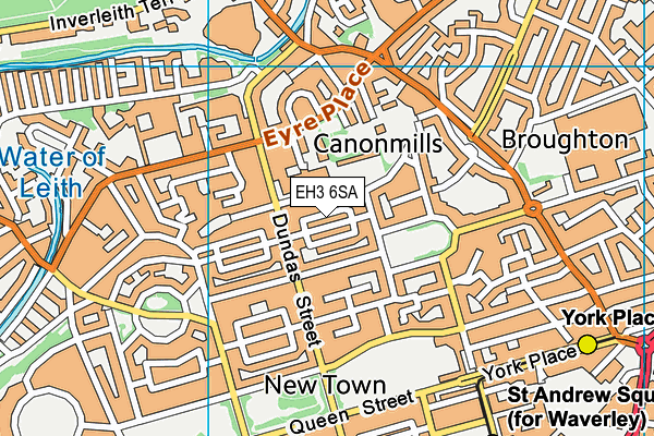 EH3 6SA map - OS VectorMap District (Ordnance Survey) EH3 6SA map - OS VectorMap District (Ordnance Survey)
